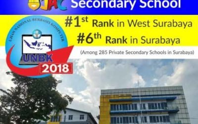 JAC Secondary achieved the 1st Rank for UNBK 2018 in West Surabaya
