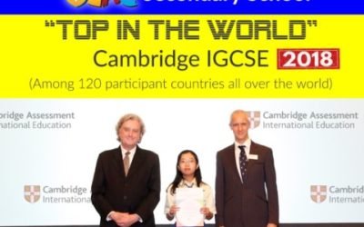 Karin Davinia Judyanto-kelas 10, terpilih menjadi salah satu “Top In The World” Cambridge IGCSE